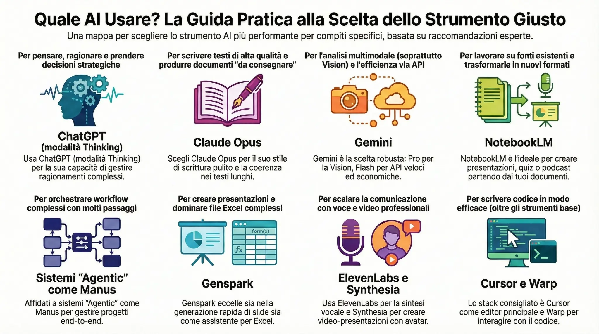 Infografica Quale AI Usare
